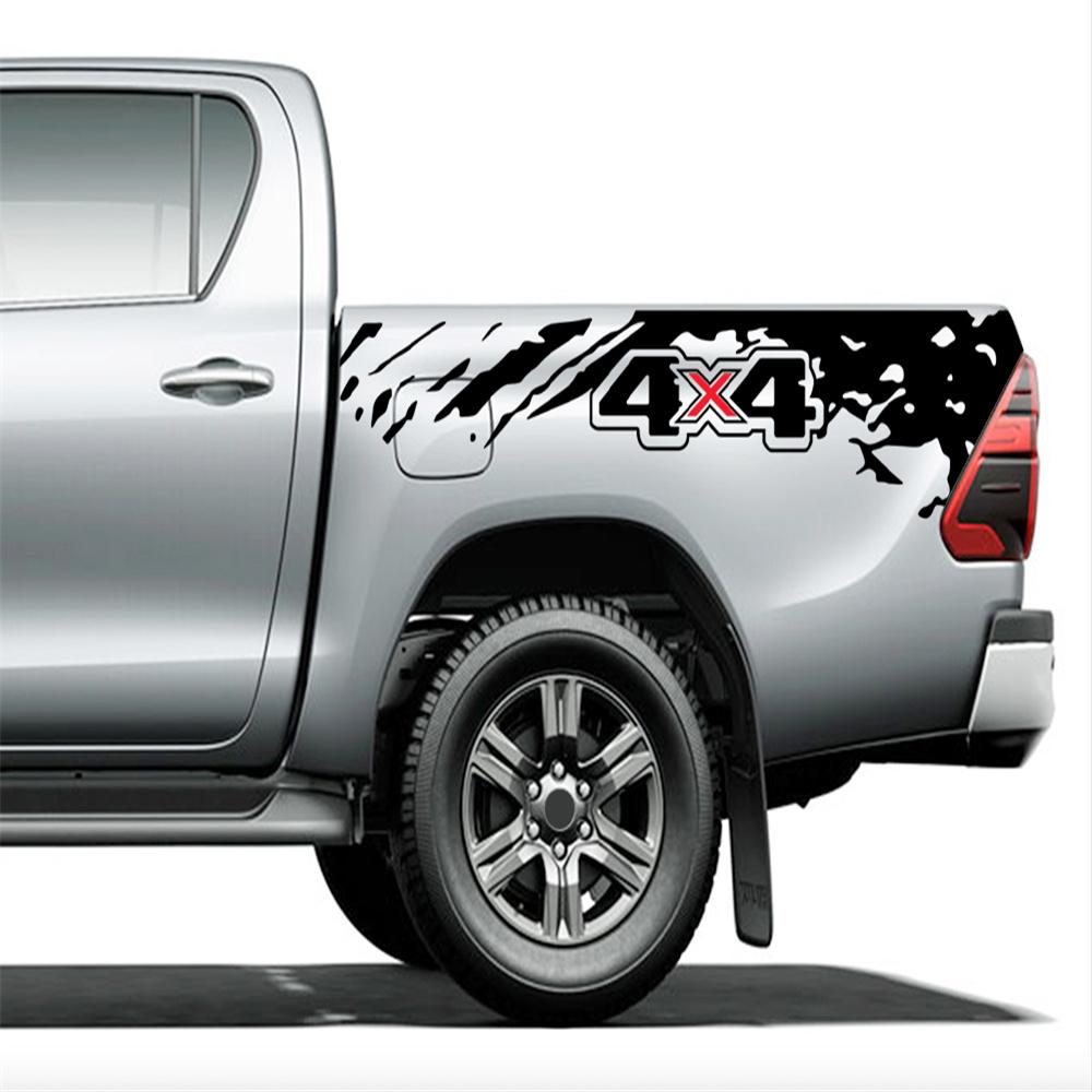 Samolepka na auto Nálepka na bok korby pro Mitsubishi L200 Triton Nissan Navara Ford F150 Univerzální