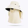 Wide-brimmed Sunshade Shawl Cap Anti-UV Mask Picking Tea Hat Cycling Cap Neck Protection Hat  Women