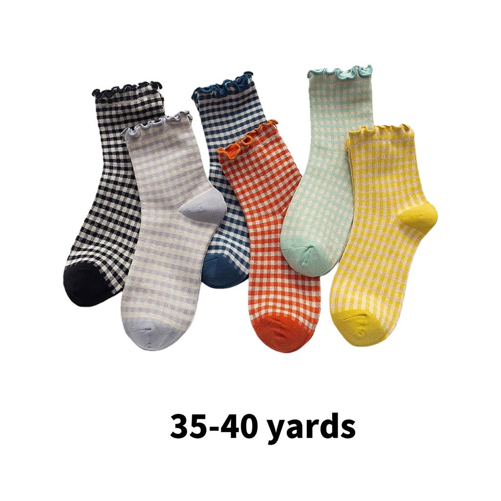 Women Ankle Socks Princesses Socks Ruffle Frilly Crew Socks Middle Tube Socks Cotton Bootie Socks Stundets Girls Socks