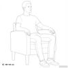 Armchair with Armrests Burgundy 54 cm Faux Leather