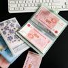 Desafio de Poupança Orçamental-Fichário, Livro de Orçamentos Plano de 100 Dias, Forma Fácil e Divertida de Poupar Dinheiro, Porta-Dinheiro com Padrão Floral