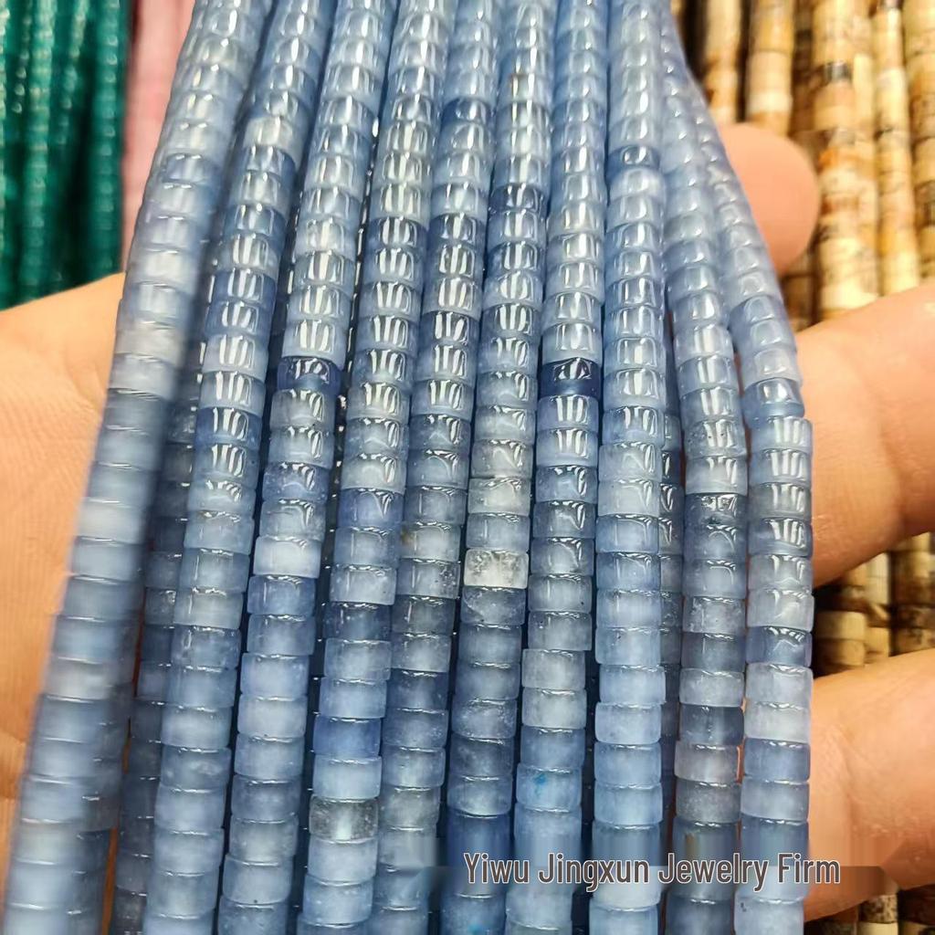 2x4mm Natural Agate Stone Separator Beads for DIY Jewelry Making - Loose Semi-Finished Accessories In Stock
