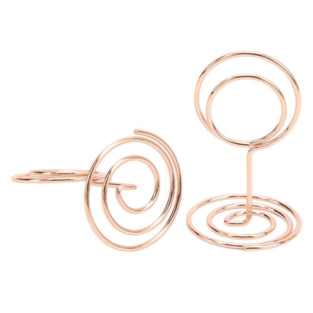 20Pc Round Shaped Picture Holder Stable Place Card Holder Table Number Holder  Table Settings