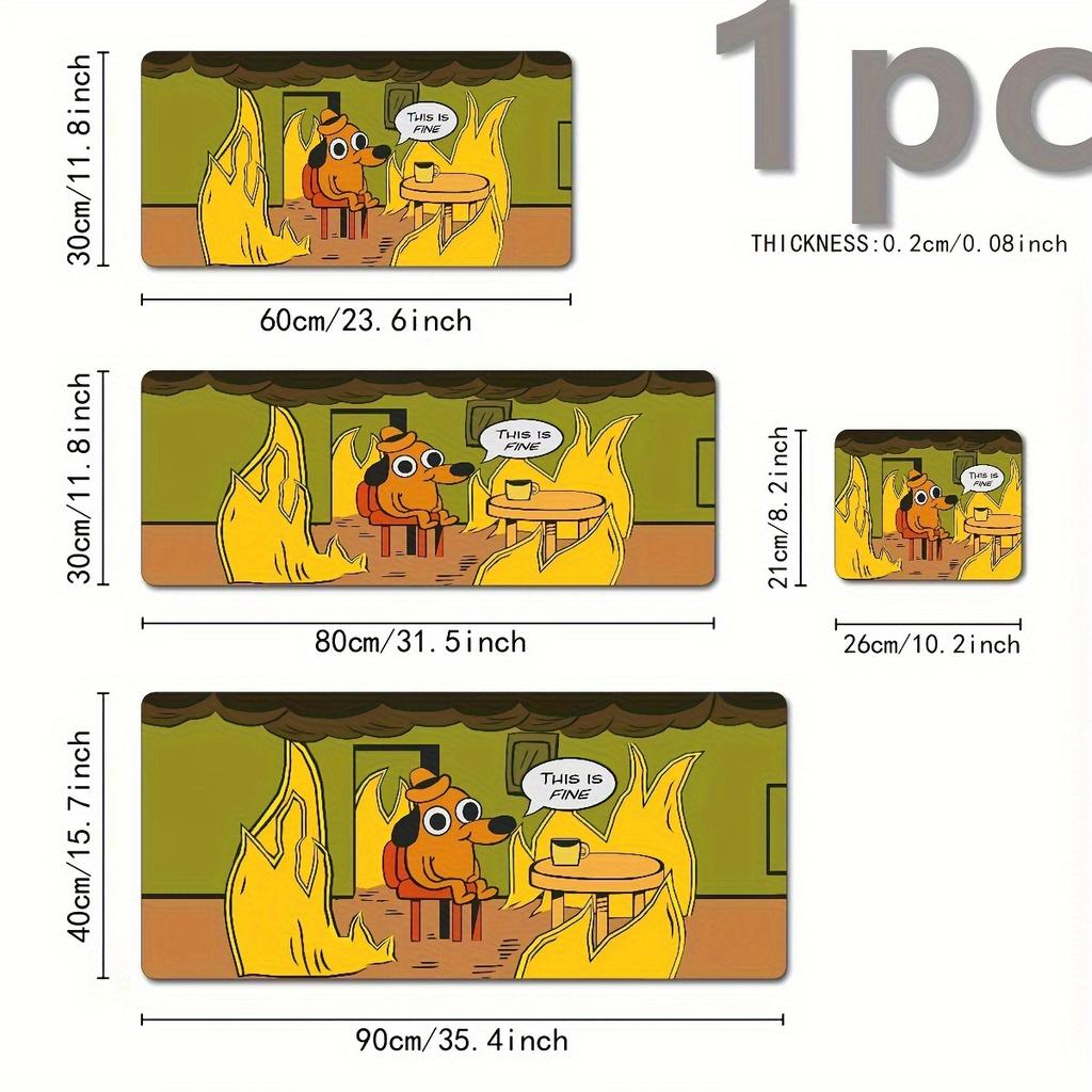 VIKAMA Cartoon Animation Mouse Pad Non-slip Waterproof Desktop Pad Computer Desk Pad Office Mat