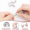 100Pcs Italian Charm Bracelet Module Set Interchangeable Stainless Steel Modular Links Jewelry Making Components