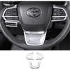Acessórios Automotivos ERIDANUS Compatíveis com Toyota Sienna 2025 2024 2023 2022 2021 Capa de Acabamento para Botão (Prata) ABS 3 PEÇAS
