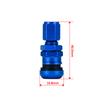 4 pièces / set Valve d'air universelle pour pneu tubeless de roue de moto et de voiture, bouchons d'air pour tige de valve de pneu, tige de valve d'air en métal aluminium VR-WR11