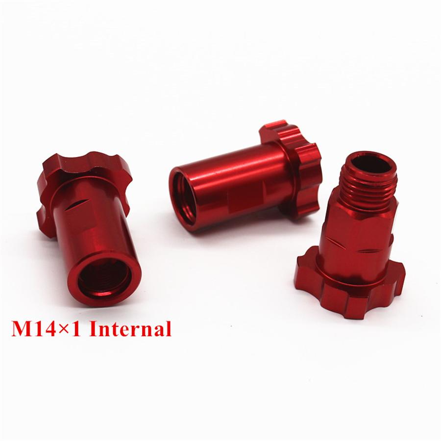 Red M14 X 1.0mm Internal Thread Adapter For Spray Gun Cup Pot Joints Connector