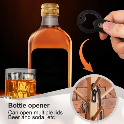 Bottle Opener With Lanyard, Portable Seat Metal Bottle Opener For Bartenders, Bars, Kitchens, Outdoor, Restaurants
