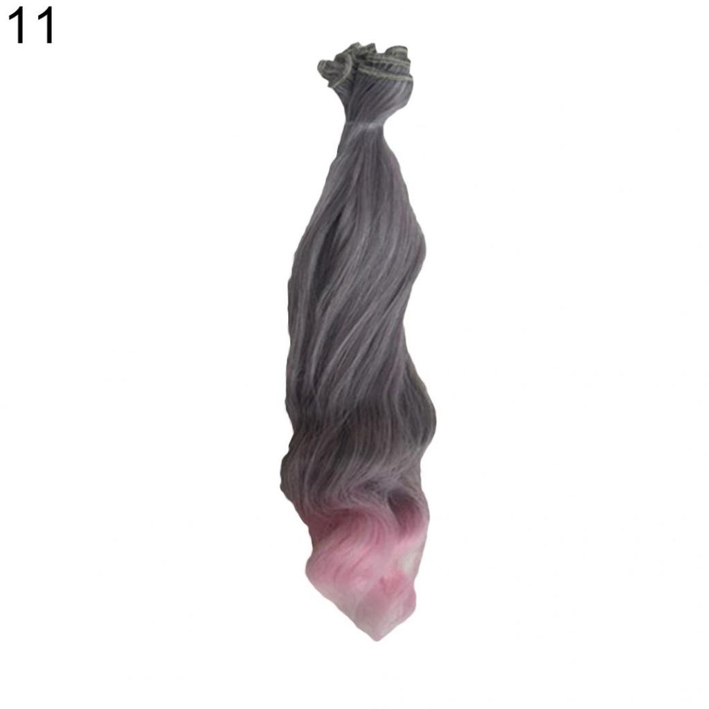 Extensie netedă de culoare naturală Păr lung și ondulat BJD SD Peruci Accesorii pentru păpuși