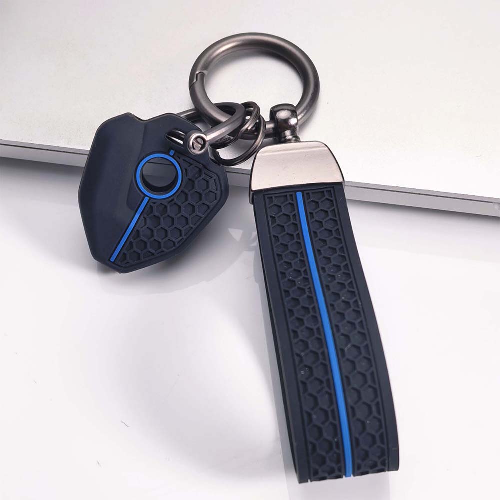 Key Fob Cover for CFMOTO 250NK 250SR 300NK 300SR 400NK 650NK with Keychain Scratch Resistant Shockproof Durable Key Holder Anti-Scratch Guard