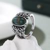 Bohemian Retro Patterned Imitation Turquoise Multi-layer Ring, Women's  Ethnic Style Holiday Accessory Gift