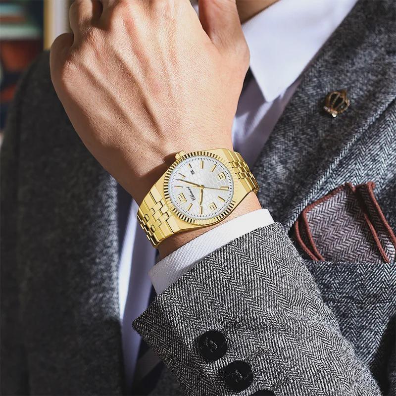 Men Mechanical Wristwatches 316L Stainless Steel Automatic Watch Life Waterproof Night Light Watches for Men