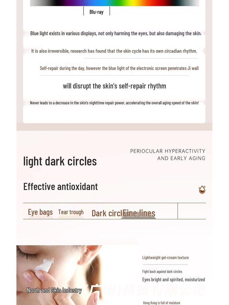 Véritable Crème Fermeté Yeux: Anti-rides, Cernes & Poches, Hydrate & Réduit les Ridules