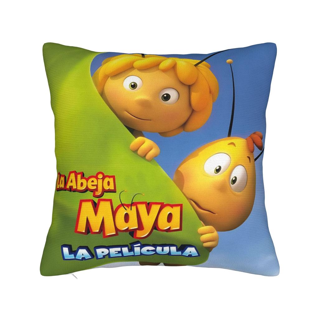Maya de Bij Met Bloemen Cartoon Kussensloop Merchandise Zacht Kussenhoes Cadeau Sierkussenhoes Huis Multi Maat