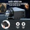 Lanterna LED Tática 1000LM Combo Mira Laser Ponto Vermelho/Verde/Azul/Roxo Luz para Pistola Glock 17 19 / Trilho de 20mm Caça