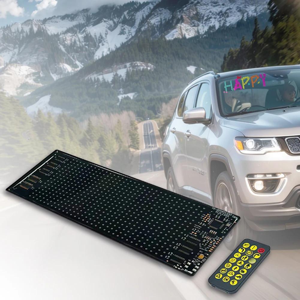 APP Control LED Display Screen Super Bright RGB Pattern Scrolling Text Animation Display IP65 Waterproof for Restaurant Car Shop
