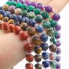 Faceted Natural Stone Spacer Beads, 8/10mm 15” Strand Loose Beads for DIY Jewelry