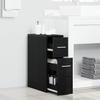 Bathroom Furniture Set Black Oak Look 22 x 44 x 61.5 cm