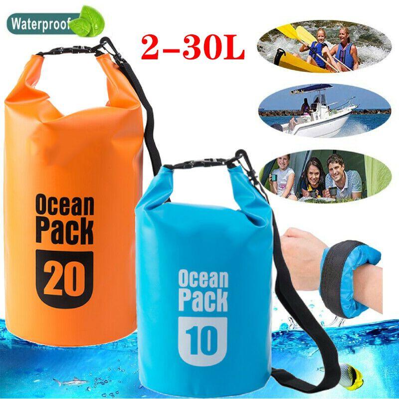 Pvc 2l30l Waterproof Dry Bag Sack Ocean Pack Floating Boating Camping Kayaking