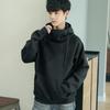 Korean Loose Turtleneck Men's Hooded 2025 New Spring and Autumn Trendy Velvet Jacket