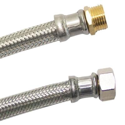 Tuyau Flexible Inox DN13 1/2 Pouce 800mm Certifié DVGW en Silicone et Acier Inoxydable