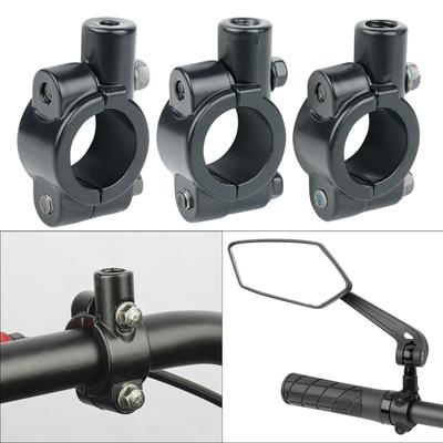 2pcs Bike Mirrors Handlebar Mount Aluminum Alloy Mirrors Holder Adjustable Mount for Bikes and Motorcycles