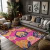 Stylish Area Rug Non Slip Washable Indoor Outdoor Carpet Bohemian Floor Mat Living Room Bedroom Decor Home Accent