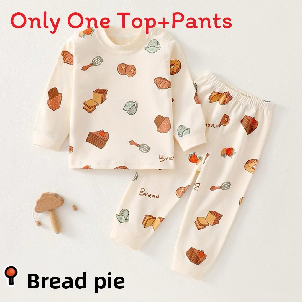 Baumwoll-Pyjama-Set für Kinder mit antibakteriellem Stoff für Kleinkinder Nachtwäsche und Loungewear