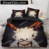 Exquisite 3D New Anime My Hero Academy Wallpaper Print Bedding Set Duvet Cover Comforter Bed Youth Kids Girls Boys Gift