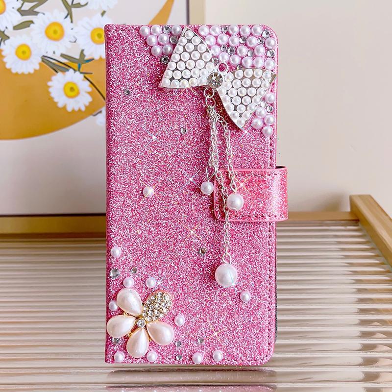Glitter Wallet Case For Samsung Galaxy S26 Ultra S25 FE S24 S23 Plus S22 A13 A14 A15 A16 A26 A36 A56 A34 A54 A35 A55 A33 A17