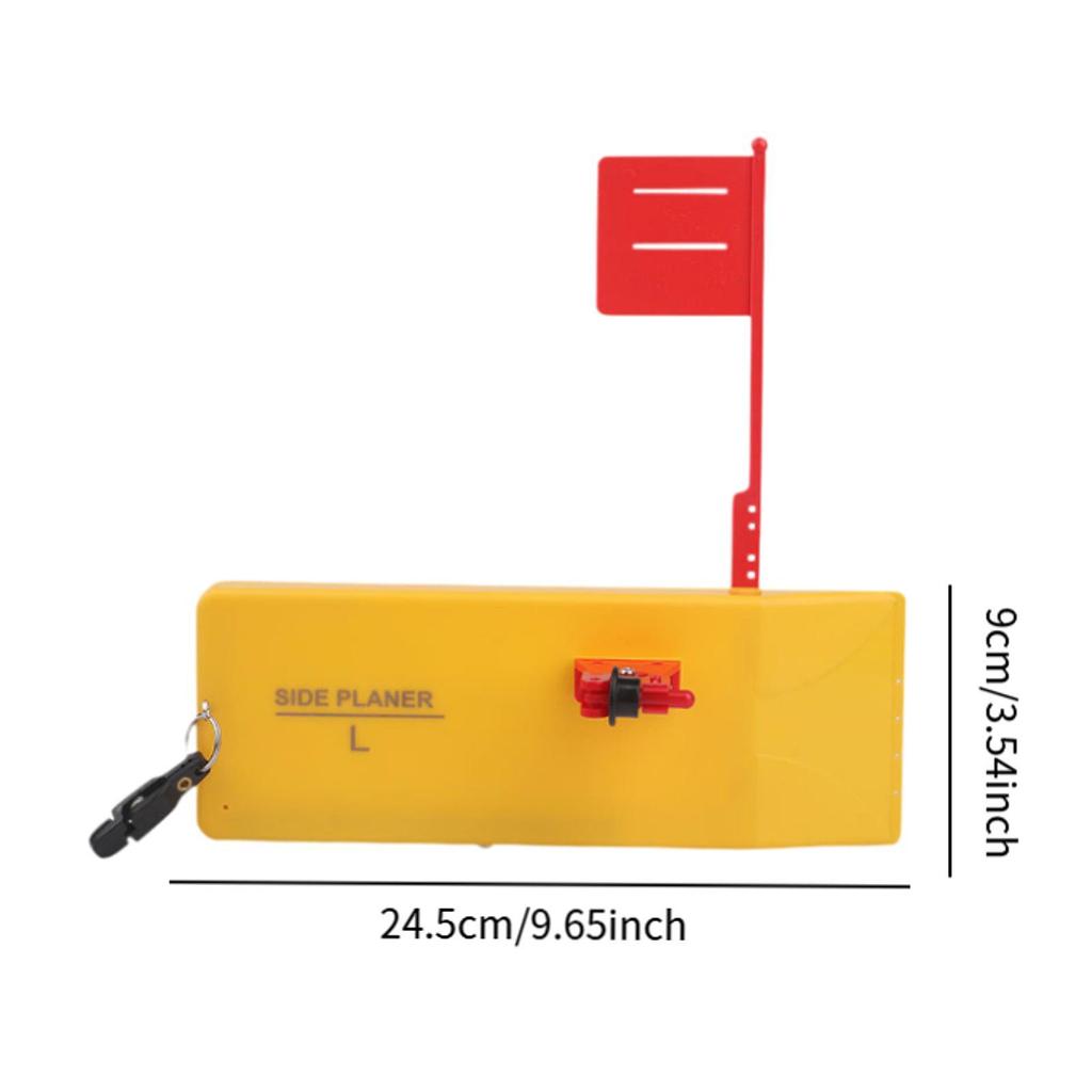 Fishing Planer Board Medium W/ Spring Flag System Heavy Duty Fishing Tackle for Inshore Offshore River Trolling Boat Fishing