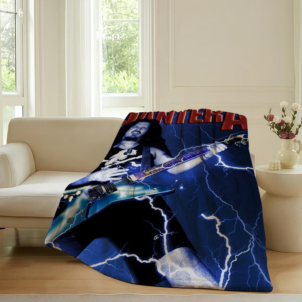 Rockband PPantera Decke für Sofa Büro Bett Flugzeug Reise Schlafen Lesen Entspannen Camping Weich und Warm