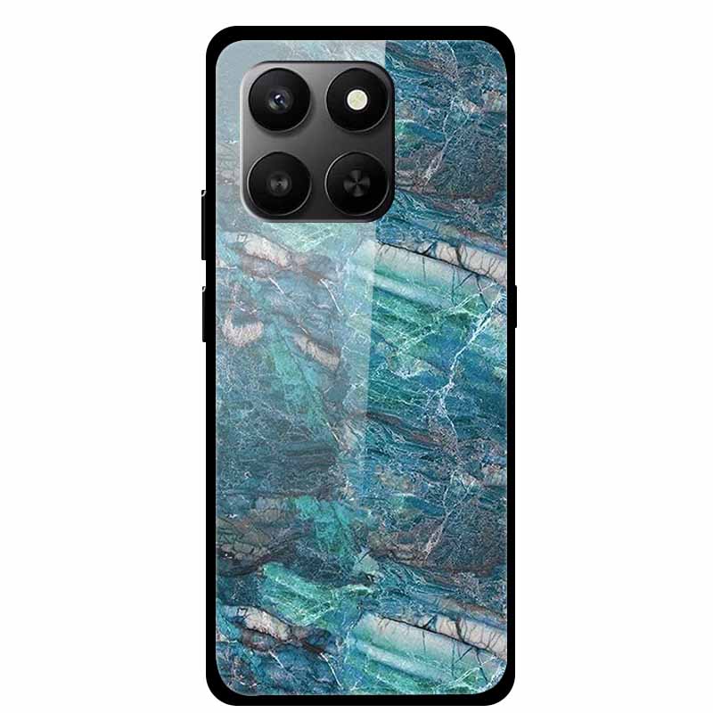 Glass Back Cover For Honor 200 Pro 5G Case Marble Hard Tempered Glass Case For Honor play 10T 400 Smart 5G Case 6.77" Shell Para