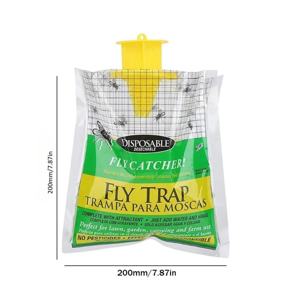 1-10 Pezzi Sacchetti Cattura Mosche Trappola per Mosche Appesa Efficace Trappola per Zanzare Cattura Usa e Getta Non Tossico Innocuo Forniture per Casa Giardino