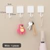 Punch-Free Strong Adhesive Wall Hooks - Round Key & Kitchen Hooks