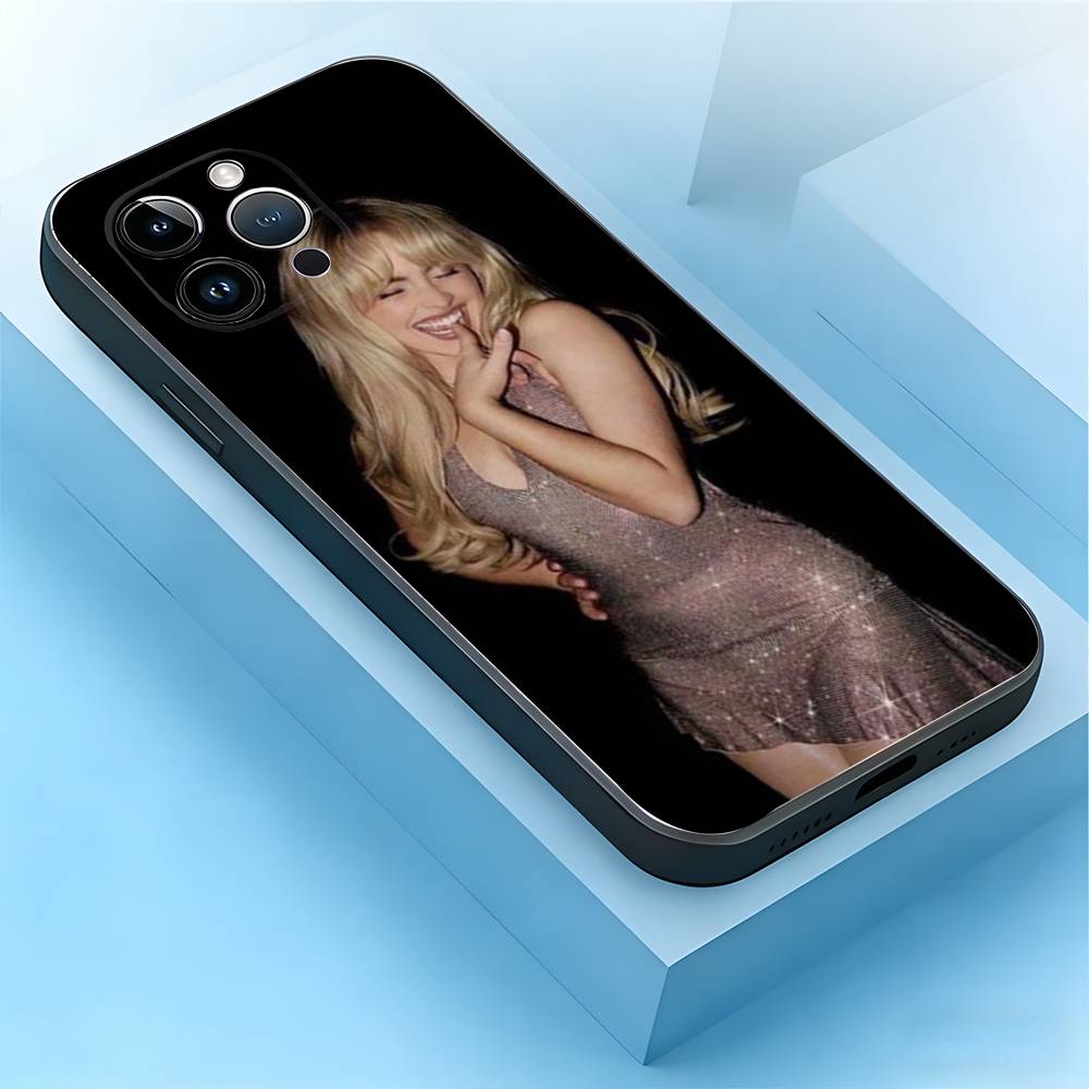 Sabrina Carpenter Short Sweet Phone Case For iPhone 17,16,15,14,13,12,11,Air,XR,Pro,Max,Plus,mini,SE Silicone Black Cover