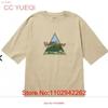 Yurucamp Workunisex Collaboration T Shirt Vintage Stylish Breathable Designer Clothes Casual Homme Versatile Vintage