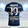 2026 Mbappé #10 3D Gedrucktes Fußball T-Shirt Herren Damen Kinder Trainingsshirt Freizeit Sportbekleidung Sommer Fan Edition Fußballtrikot