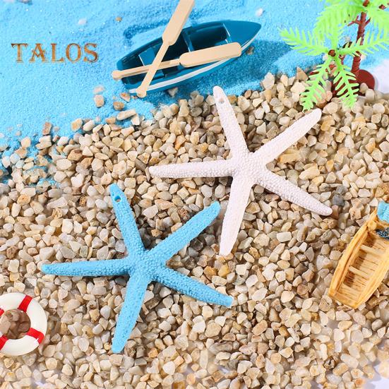 20 st Harts Marina Liv Hängen Konstgjord Sjöborre Snäcka Sjöhäst Hängande Dekorationer Strandtema Prydnader för Heminredning