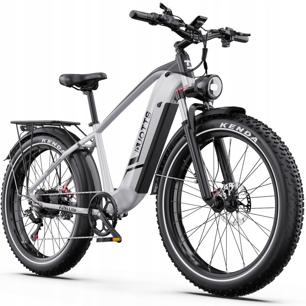 Bicicletta elettrica Duotts F26 Lite, motore 500W, batteria 48V 18AH, velocità massima 50 km/h, autonomia 90km, pneumatici 26x4.0 pollici