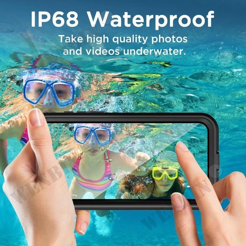 Case For Samsung Galaxy S25 Ultra S24 S23 Plus IP68 Waterproof 360 Magsafe Cover Capa Fundas