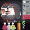 Double Happiness Ultra-Light Badminton Rackets Set - 2 Durable Rackets