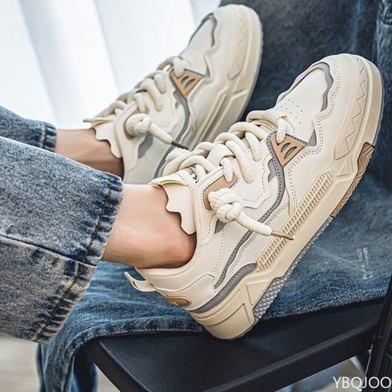 Men's shoes spring new sports board shoes versatile thick sole height increasing casual comfortable wear-resistant trendy shoes