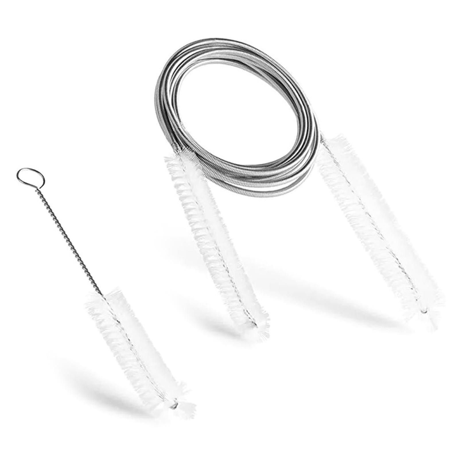 

Набор щеток для шлангов фильтра стальных аквариумов с двухсторонним дизайном, гибкая пружинная дренажная щетка для тщательной очистки A прозрачный