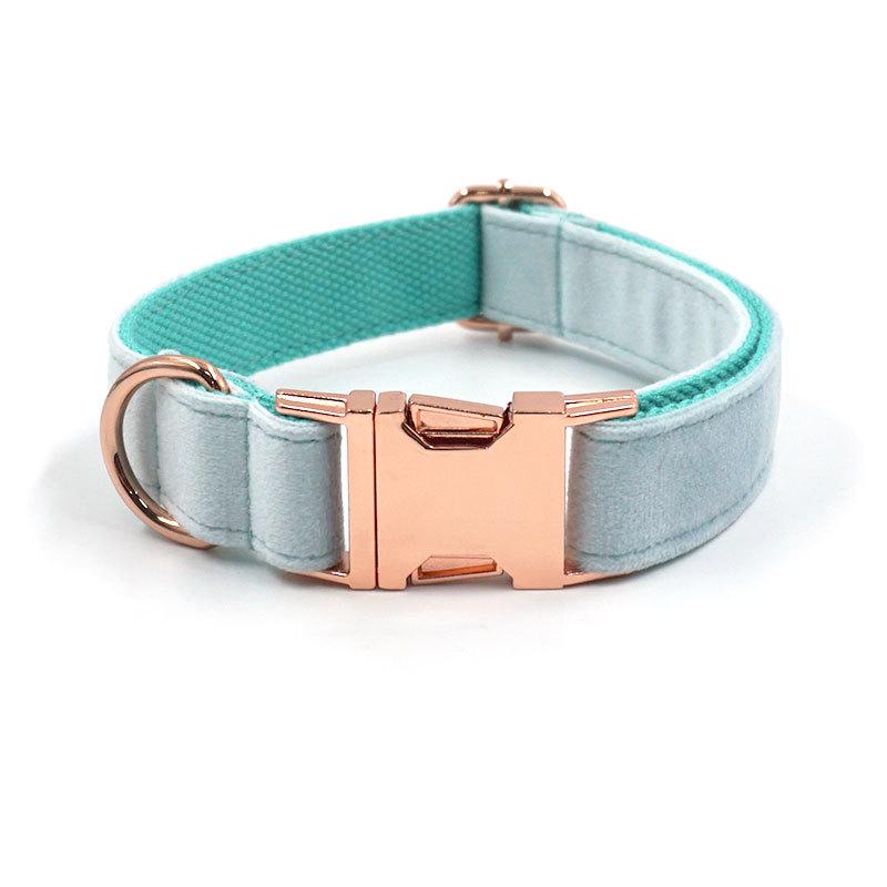 Miha Jade Velvet Pet Collar – Engravable & Stylish Extra Small