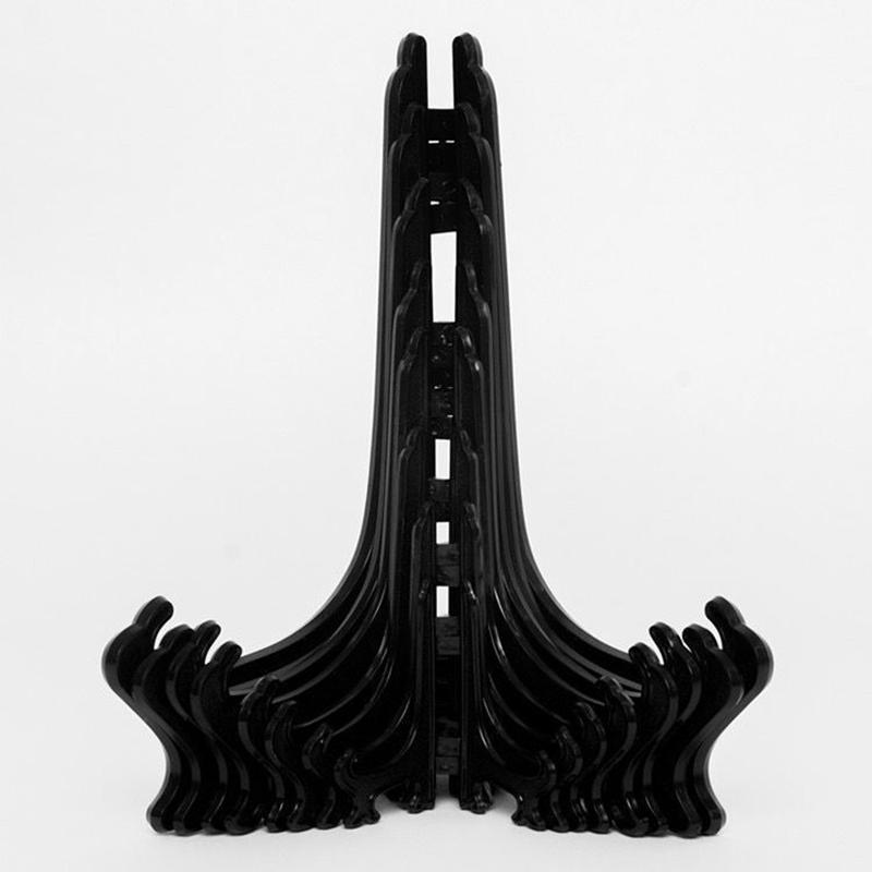 Cavalletti in Plastica Trasparente Acrilica Supporto da Tavolo per Piatti Portapiatti Ciotole Portaciotole Foto Cornici Supporto Pieghevole Contenitore Decorazione per la Casa Supporto