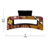 Yosegi Pattern Hair Hakone Yosegi Traditional Hair Easy to Gift Hakone ClipHair Clip, Clip, Style, Craft, Accessory, Stylish, Use, Cute, (Clip C)