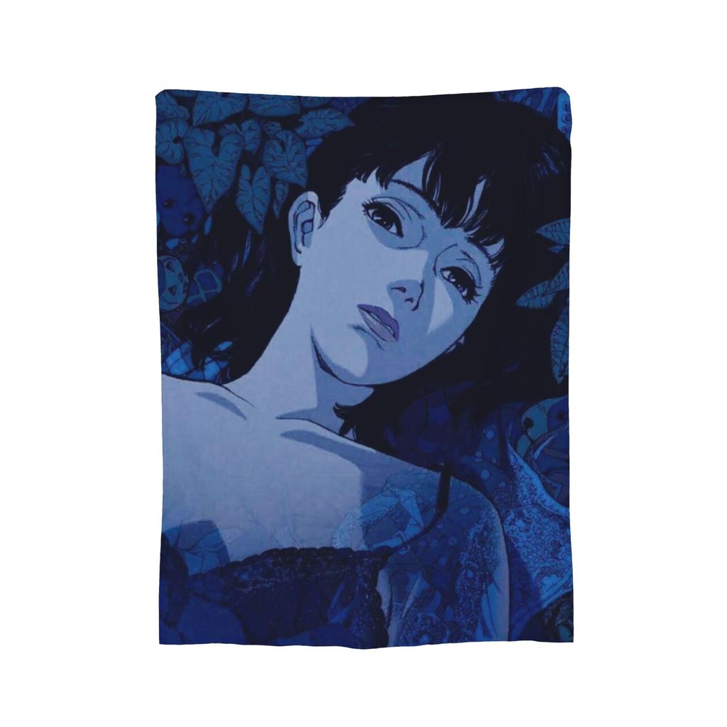 Perfect Blue Blankets Flannel Textile Decor Anime  Multifunction Lightweight Thin Throw Blankets for Sofa Car Piece