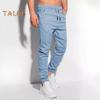 Herren-Sporthose mit Taschen, Knöchelband, einfarbig, Jogginghose mit Kordelzug und elastischer Taille für den täglichen Gebrauch im Freien und bei der Arbeit